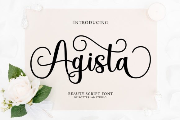 Agista: A Luxurious Script Font