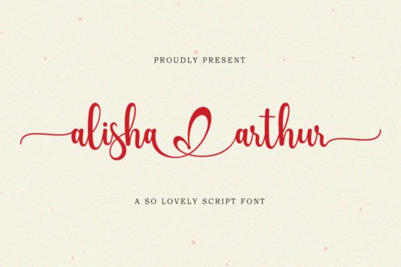 Alisha Arthur Font for Creative Makers
