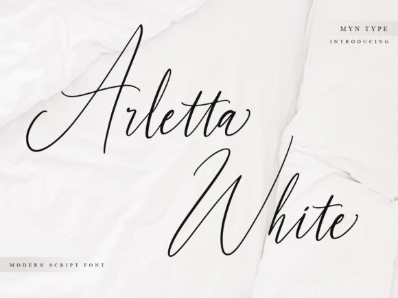 Arletta White Font for Elegant Campaigns