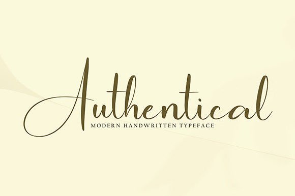 Authentical: A Stylish Script Font