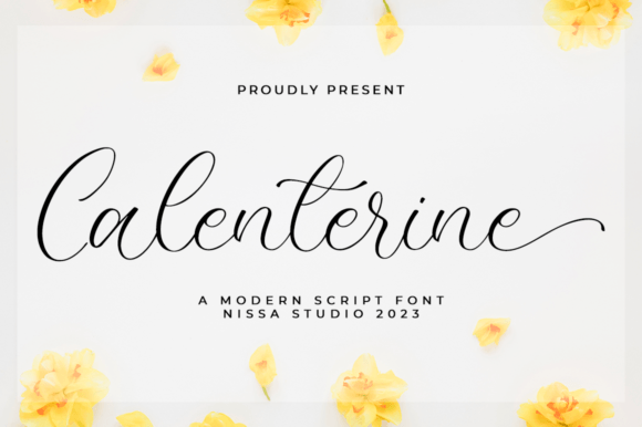 Calenterine Font for Creative Campaigns