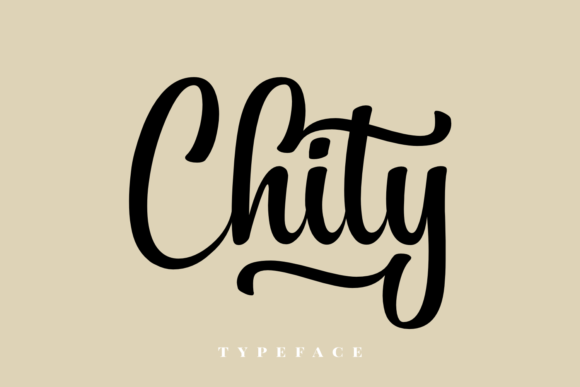 Chity: A Handwritten Font for Elegant Design