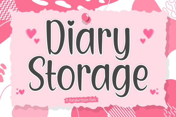 Diary Storage Font for Creative Projects