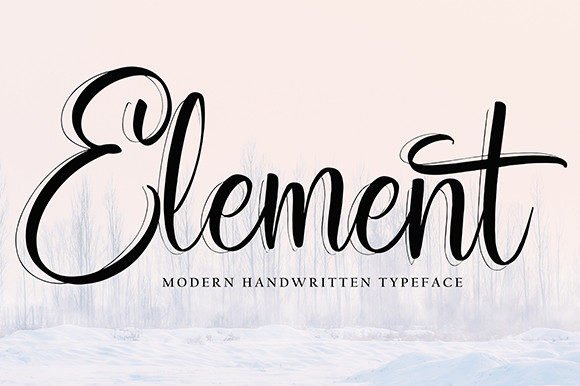 Element: A Script Font for Elegant Design