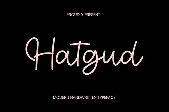 Hatgud Font for Creative Makers