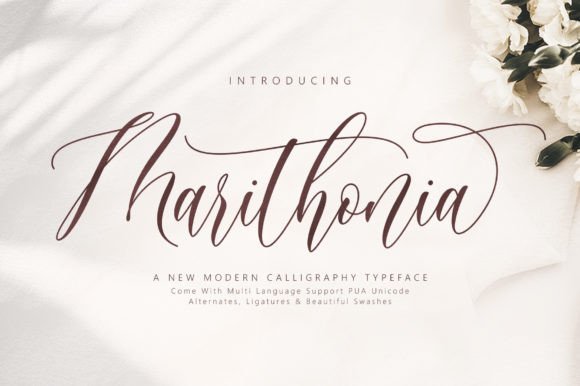 Marithonia Font for Creative Campaigns