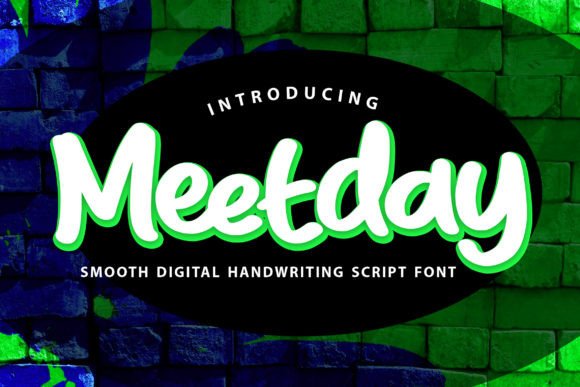 Meetday: A Warm Handwritten Font for Creative Projects