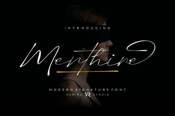 Menthire Font: Elegant Script for Editorial Design