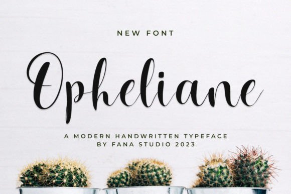 Opheliane: Elegant Script Font for Business