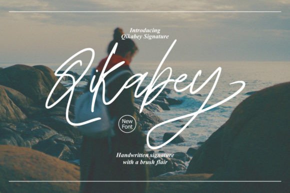Qikabey: A Graceful Script Font