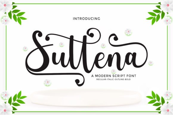 Suttena: A Stylish Script Font for Modern Campaigns