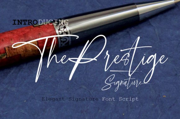 The Prestige Font: Elegant Script for Editorial Design