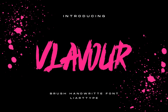 Vlavour: A Handwritten Brush Script Font