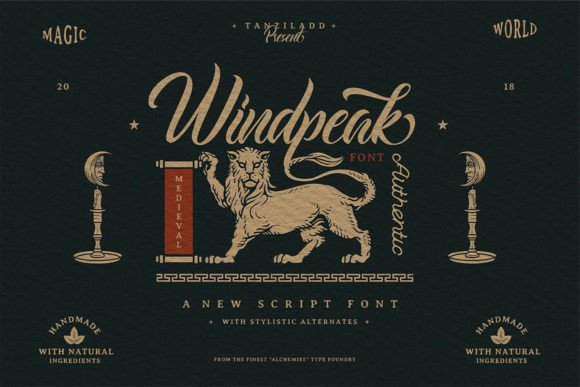 Windpeak Font: Retro Script for Creative Makers